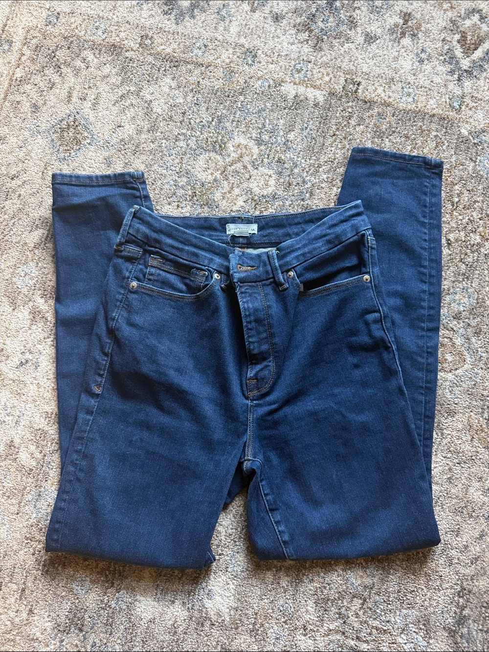 Good American High-Rise Dark Blue Women's Jeans